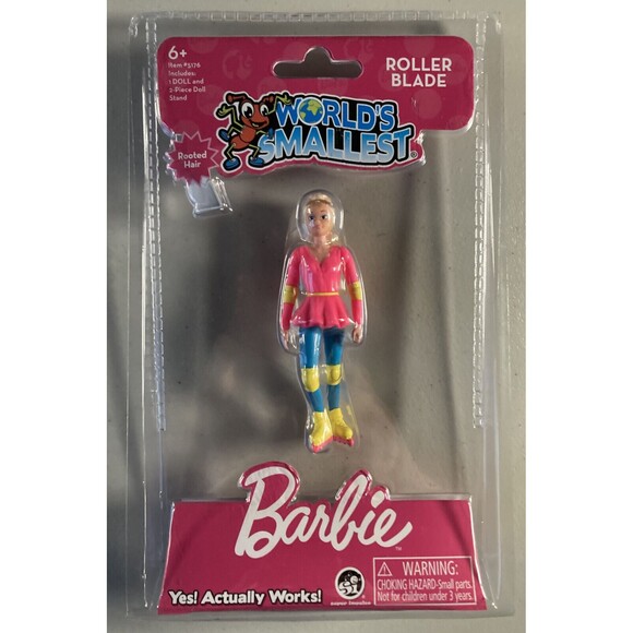 World's Smallest Barbie • NEW Set of 2 • Roller Blade & Cowgirl, Mattel - Picture 3 of 6